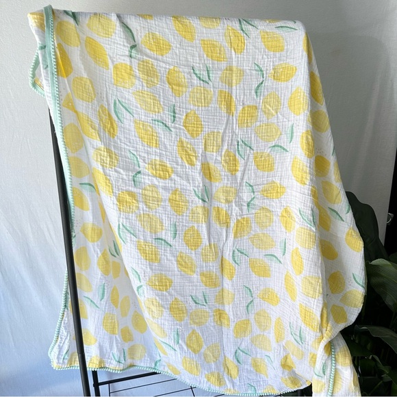 Cloud Island Gauzey Lemon Baby Blanket - Picture 2 of 4
